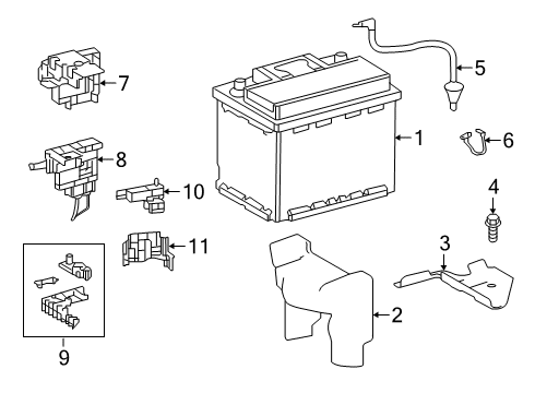 2021 Toyota Avalon Battery Diagram 1 - Thumbnail