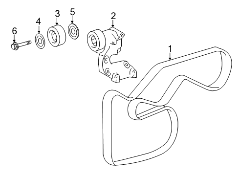 2015 Toyota Avalon Belts & Pulleys, Maintenance Diagram