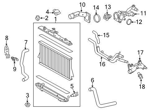 2014 Toyota Highlander Air Fuel Ratio Oxygen Sensor Diagram for 89467-0E140