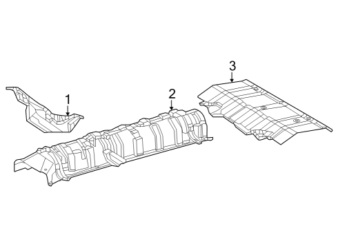 2019 Toyota RAV4 Heat Shields Diagram