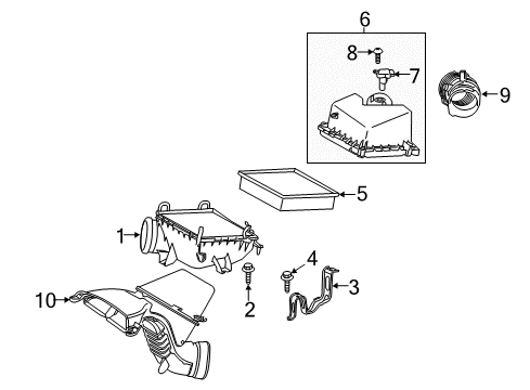 2016 Toyota Highlander Air Intake Diagram 3 - Thumbnail