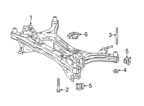 2020 Toyota C-HR Cover, Rear Suspension Diagram for 51284-47010