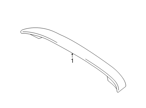 2013 Scion tC Rear Lip Spoiler Diagram for PT29A-21110-02