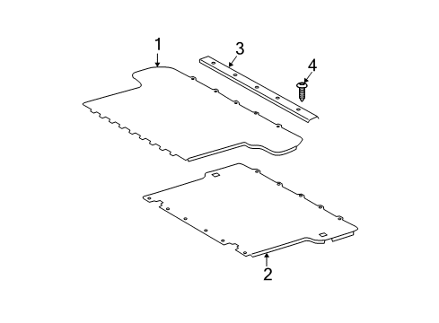 2004 Toyota 4Runner Interior Trim - Rear Body Diagram 2 - Thumbnail