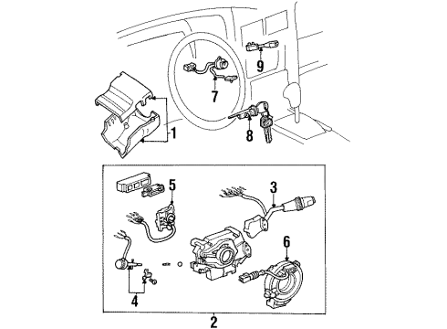 1997 Toyota Land Cruiser Switches Diagram 2 - Thumbnail