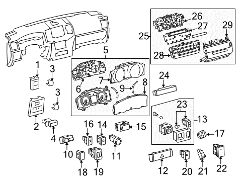 2013 Toyota Land Cruiser Switches Diagram 1 - Thumbnail