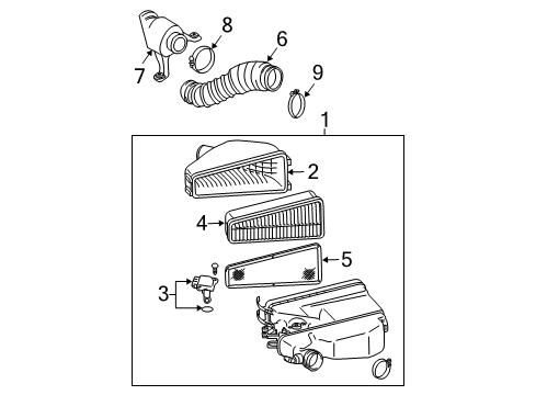 2005 Toyota 4Runner Oxygen Sensor Diagram for 89465-35690