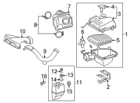 2012 Toyota Avalon Air Intake Diagram