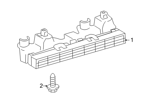 2013 Toyota Matrix High Mount Lamps Diagram