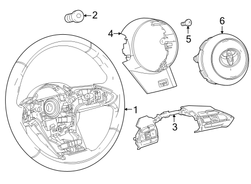 2023 Toyota GR Corolla Steering Column & Wheel, Steering Gear & Linkage Diagram