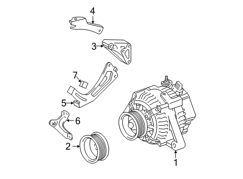 2001 Toyota Highlander Alternator Diagram 3 - Thumbnail