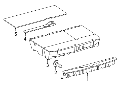 2014 Scion xD Interior Trim - Rear Body Diagram