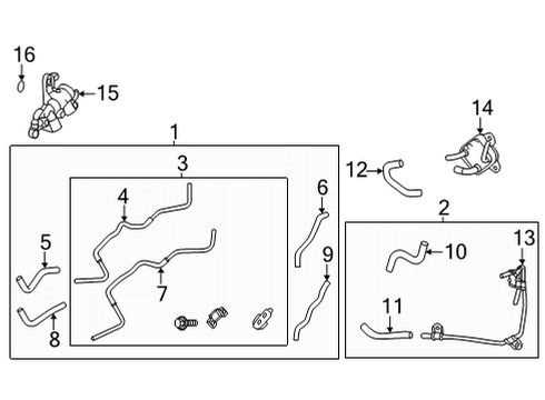 2023 Toyota Tundra Hose & Tube Assembly Diagram for 32906-0C091