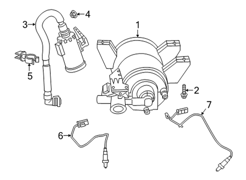 2021 Toyota GR Supra Emission Components Diagram