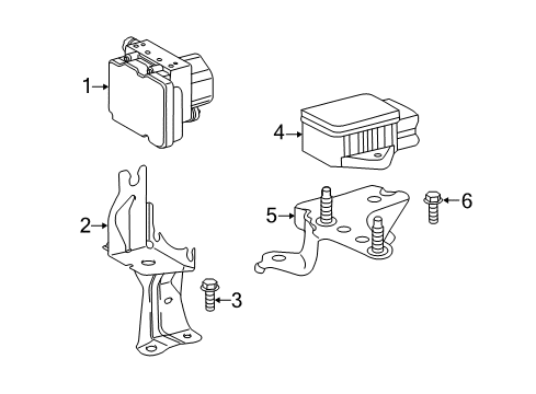 2014 Toyota Camry Anti-Lock Brakes Diagram 1 - Thumbnail