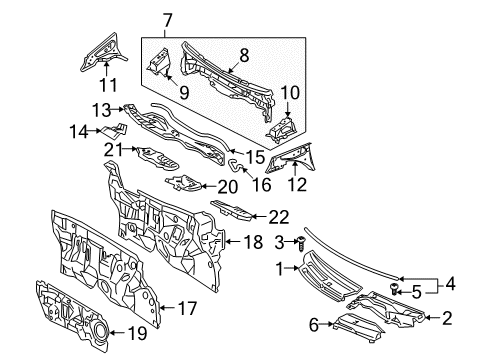 2007 Toyota Yaris End Seal, Outer Diagram for 55737-52050