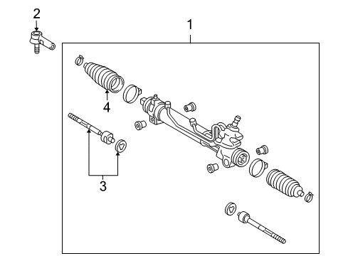 2004 Toyota Sienna P/S Pump & Hoses, Steering Gear & Linkage Diagram 2 - Thumbnail