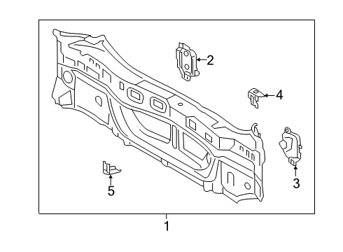 2020 Toyota RAV4 Rear Body Diagram