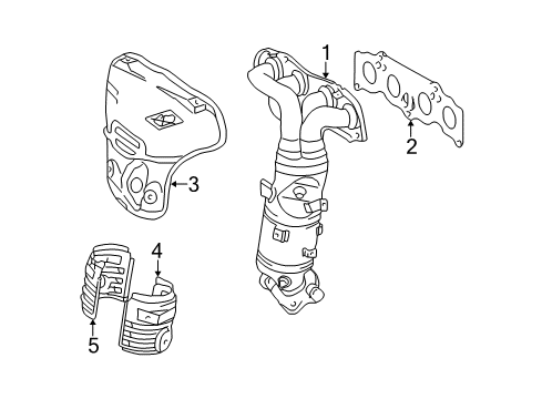 2003 Toyota Solara Exhaust Manifold Diagram