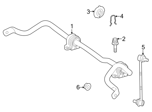 2024 Toyota Grand Highlander BAR SUB-ASSY, FR STA Diagram for 48804-0E070