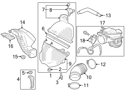 CASE SUB-ASSY, AIR C Diagram for 17701-25120