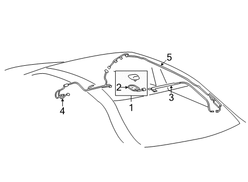 2011 Toyota Corolla Antenna Cable Diagram for 82162-12F50