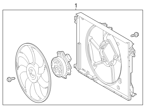 2023 Toyota Crown Cooling Fan Diagram 1 - Thumbnail