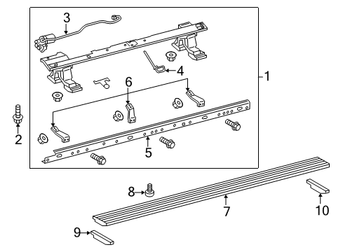 2016 Toyota 4Runner Running Board Diagram 1 - Thumbnail