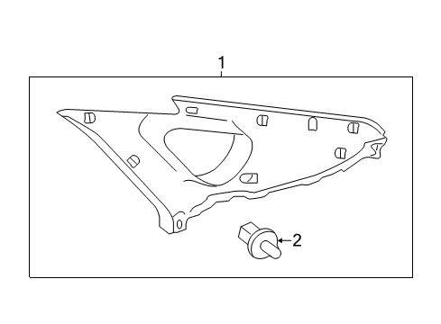 2011 Toyota Prius Interior Trim - Quarter Panels Diagram