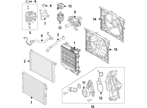 2020 Toyota GR Supra Cooling System, Radiator, Water Pump, Cooling Fan Diagram 2 - Thumbnail