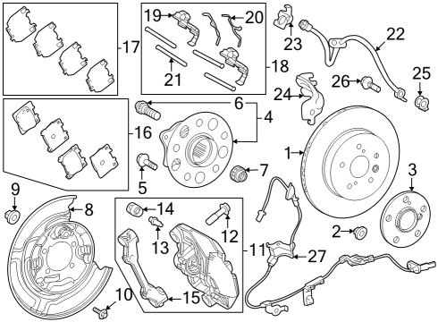 2023 Toyota GR Corolla ACTUATOR ASSY, BRAKE Diagram for 44050-12L00