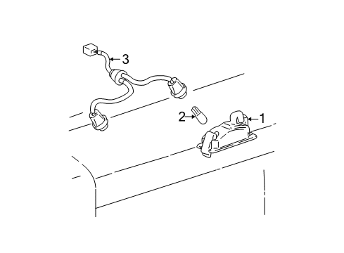 2004 Toyota RAV4 License Lamps Diagram