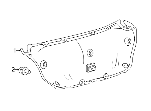 2019 Toyota Avalon Interior Trim - Trunk Lid Diagram