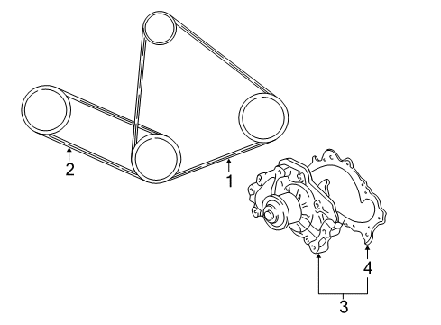 2004 Toyota Solara Belts & Pulleys, Maintenance Diagram 2 - Thumbnail