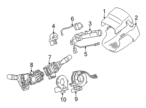 2012 Toyota Avalon Ignition Lock, Electrical Diagram 2 - Thumbnail