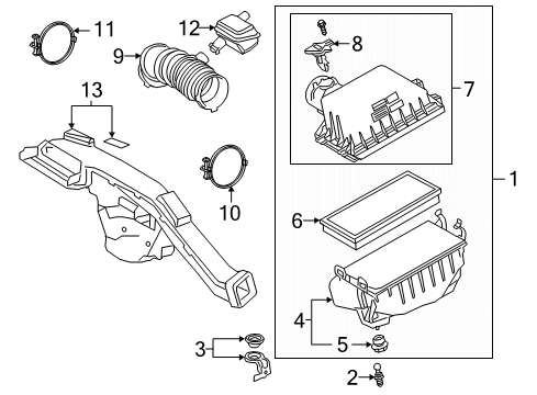 2019 Toyota Avalon Air Intake Diagram