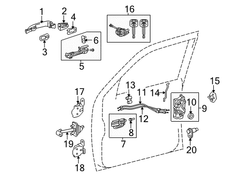 2011 Toyota Tacoma Switches Diagram 1 - Thumbnail