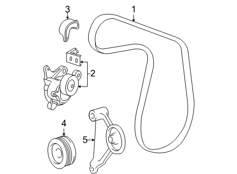 2008 Toyota Camry Belts & Pulleys, Maintenance Diagram 2 - Thumbnail