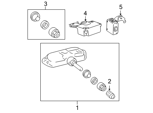 2008 Toyota Sienna Tire Pressure Monitoring Diagram