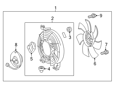 2018 Toyota Land Cruiser A/C Condenser Fan Diagram