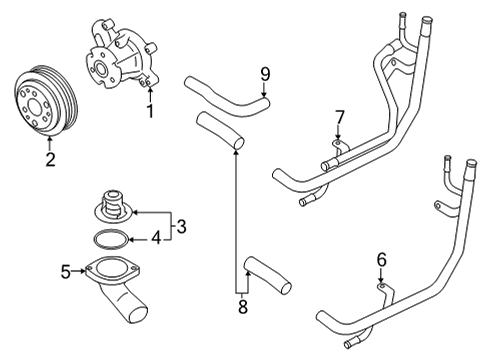 2023 Toyota GR86 Water Pump Diagram