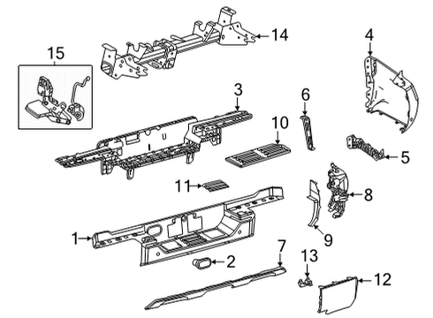 2023 Toyota Tundra Bumper & Components - Rear Diagram