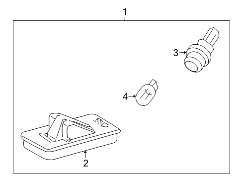 2008 Toyota Land Cruiser License Lamps Diagram