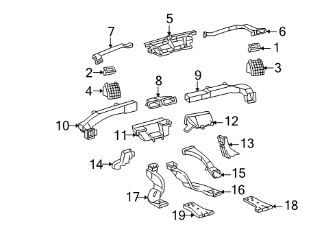 2009 Toyota Avalon Ducts Diagram