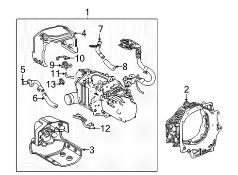 2019 Toyota Mirai Compressor Assembly, FUE Diagram for 17A10-77041