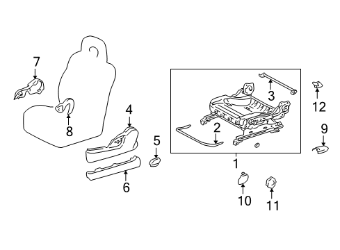 2001 Toyota RAV4 Handle, Blue, Driver Side Diagram for 72526-47020-B5