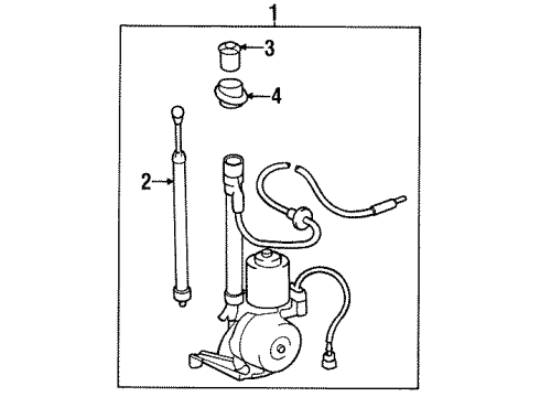 1997 Toyota Land Cruiser Mast Bezel Diagram for 86392-60070