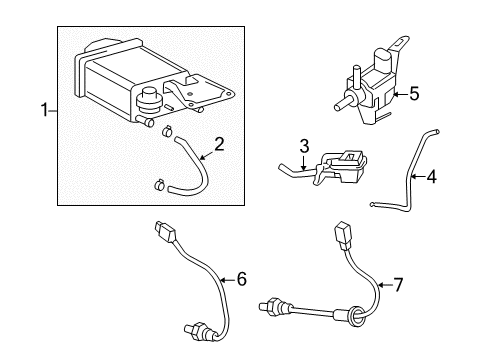 2013 Scion xD Emission Components Diagram