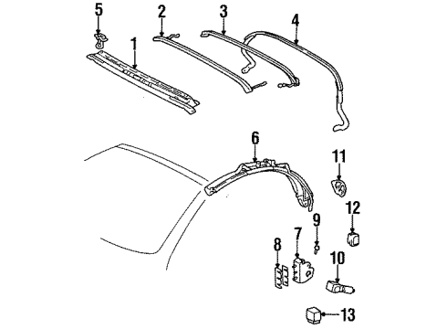 1995 Toyota Celica Convertible Top Diagram