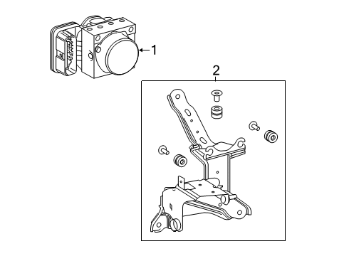 2022 Toyota Avalon ABS Components, Electrical Diagram 2 - Thumbnail